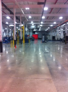 Low gloss floor gloss at a manufacturing facility in Ottumwa, IA