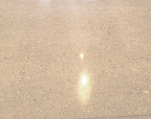 high gloss sheen on concrete floor
