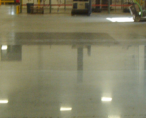 Medical warehouse high gloss floor