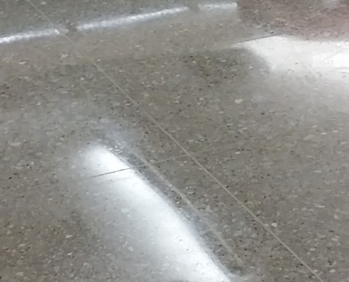 Commercial High Gloss flooring at MetroLink Moline IL