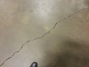 Concrete floor cracking and crazing