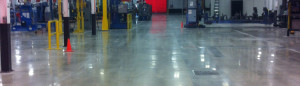 Polished concrete flooring at manufacturing facility Ottumwa, Iowa