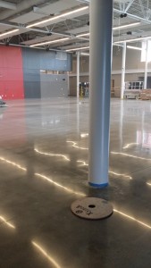High gloss floor finish at a school in Clinton, IA
