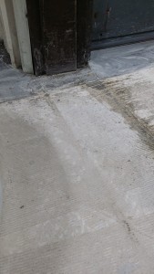 Shaving lines for depth before concrete milling process