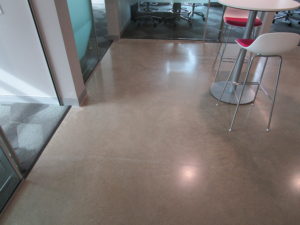 Polish Concrete at Amy Wienands Real Estate in Waterloo, Iowa